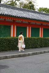 Woman in Kimono Sanjusangendo Kyoto