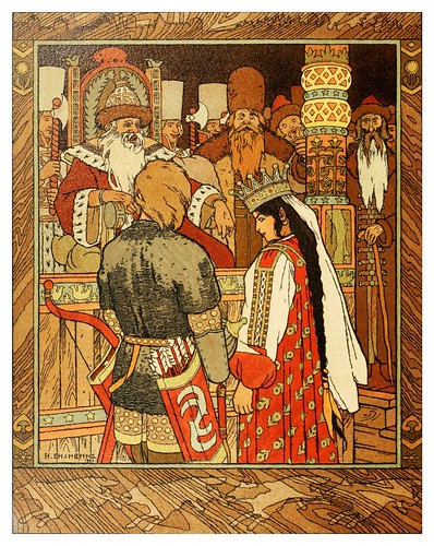 015-Los cuentos de de Iván zarevich, El pájaro de fuego y el lobo gris 1899- Ivan Jakovlevich Bilibin
