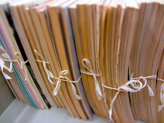 Tied books and journals in NMNH