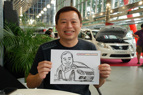 Caricature live sketching for Tan Chong Nissan Almera Soft Launch - Day 1 - 33