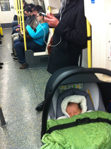 First Tube journey at 3 weeks