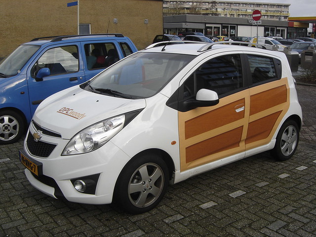 Despite the Americanstyle fake wood the Spark is a Chevrolet built in