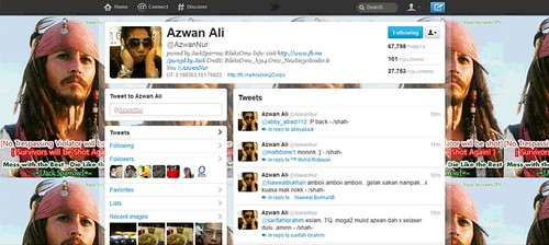 Twitter Azwan Ali digodam RileksCrew