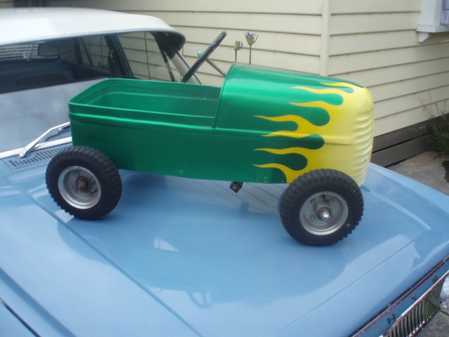Tot Rod Mid 50's pedal car I brought this toy up to this spec about 8