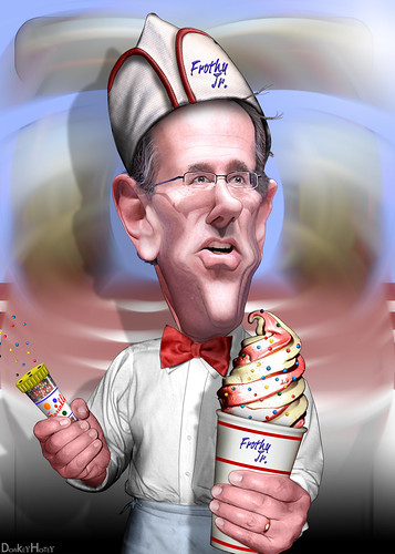 Rick Santorum, Soda Jerk - Caricature