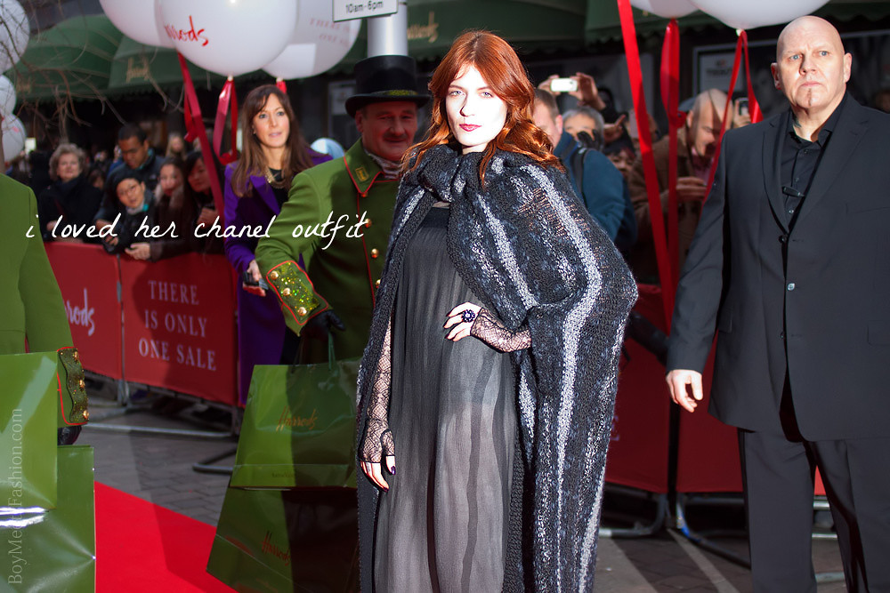 Florence Welch opens the Harrods Winter Sale 2011
