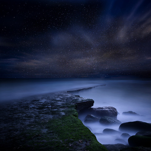 無料写真素材|自然風景|ビーチ・海岸|夜空|星