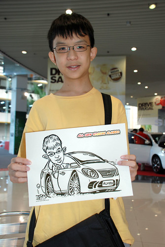 Caricature live sketching for Tan Chong Nissan Motor Almera Soft Launch - Day 4 - 23