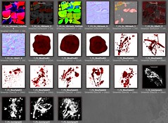 A collection of gore related textures