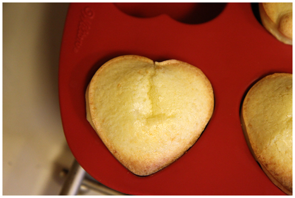 Heart shaped Brazilian Cheese Bread for Valentine's Day