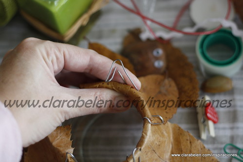 Ideas y manualidades: originales portavelas con hojas secas y clips