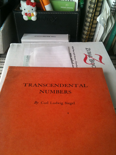 Carl Ludwig Siegel の Transcendental Numbers