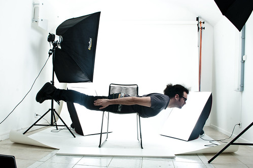 studio photo planking