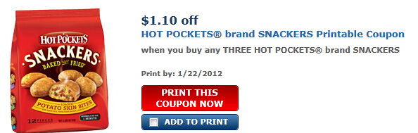 Hot Pockets Brand Snackers Coupon