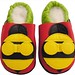  Soft Leather Baby Slippers - Honey Bee  