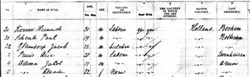 Jacob Adema Immigration 1892