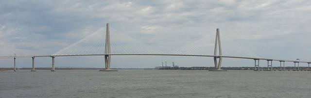 Ravenel Bridge from Charleston Harbor