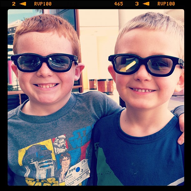 My little hipsters (at Beauty and the Beast 3D)