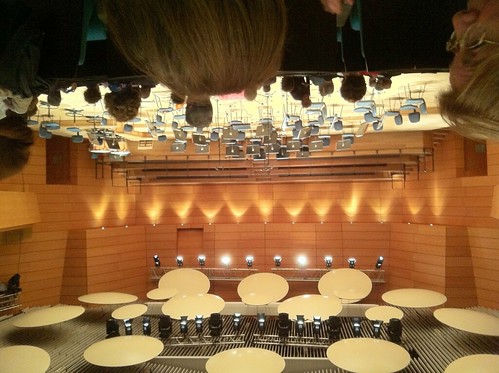 Upside down concert hall