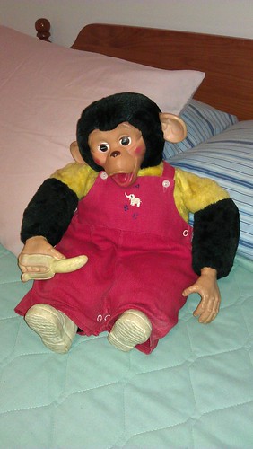 "Monkey" chimp doll