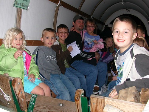 Nov 21 2011 Shanna Cal Haley Clark wagon ride