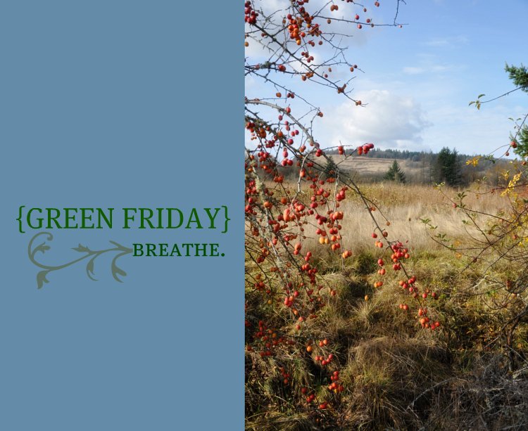 Green Friday. Breathe.