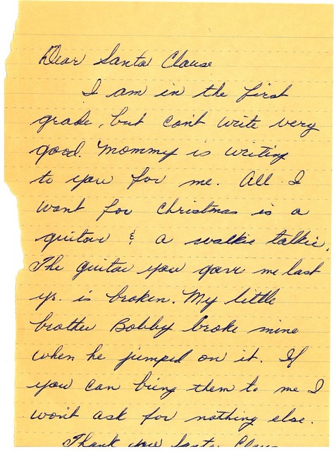1968 Letter to Santa