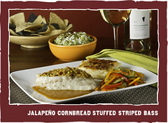 Jalapeno Cornbread Stuffed Striped Bass - Z'Tejas | Bellevue.com