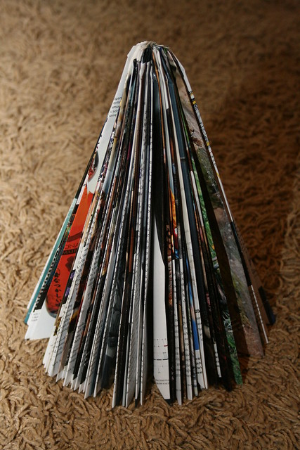 Magazine folded trees