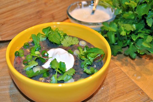 black bean soup with pork & veggies feature