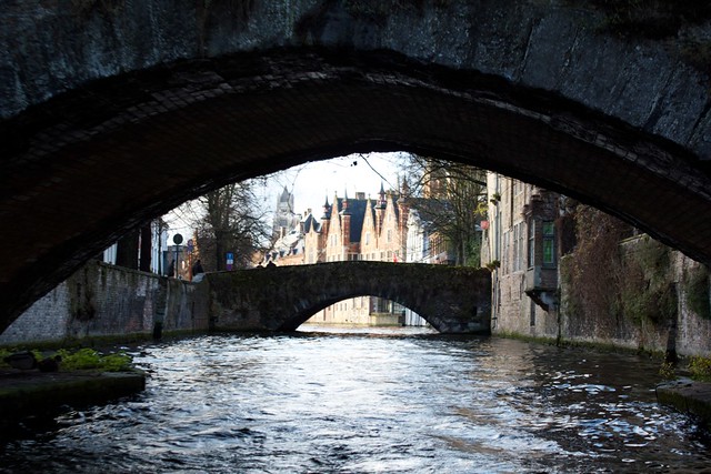 brugge canal. some bridges dated as far back to the 15th century