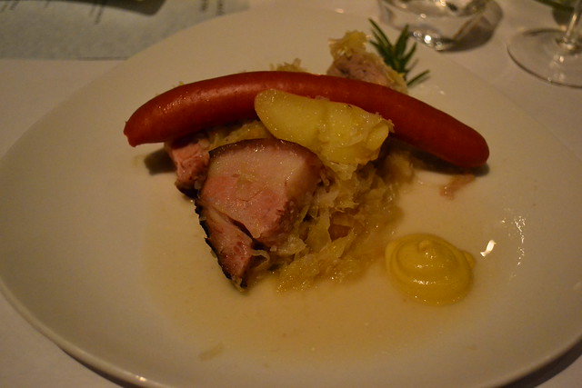 Strasbourg Sausage with Sauerkraut