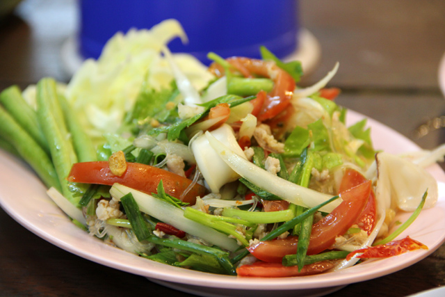 Thai clear mung bean noodle salad