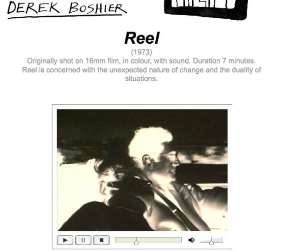 Screengrab from Reel, Derek Boshier's website.