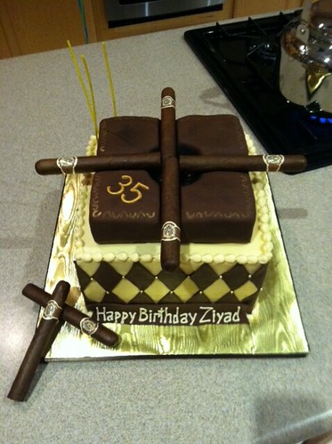 cigar brithday cake customer photo