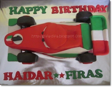 Racing Car Cake by DiFa Cakes