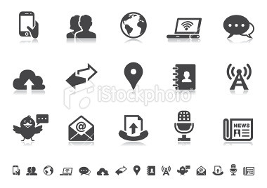 Communication icons set 1 | Pictoria series