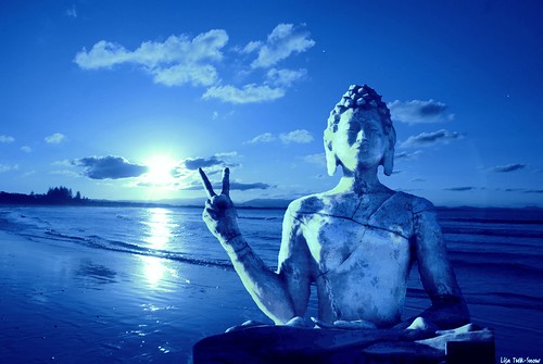 Blue Peace Buddha by isisdownunder1