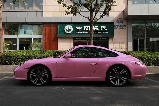 IMG 2683 Pink Porsche in Beijing or Chinese mistresses' favorite car