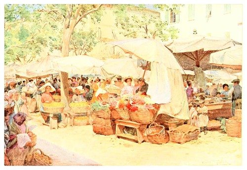018- Un mercado en Niza-An artist in the Riviera (1915)-Walter Tyndale