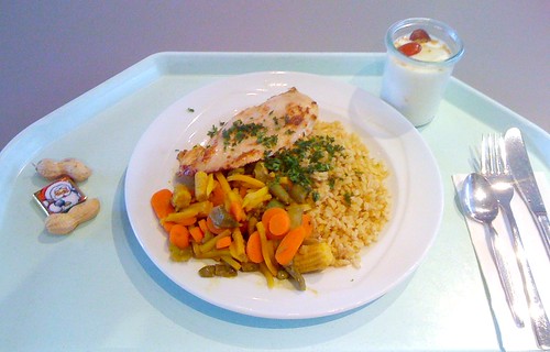 Hühnerbrust mit Currygemüse / Chicken breast with curry vegs