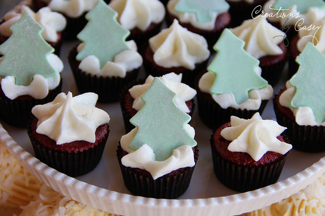 Christmas Tree Cupcake Toppers