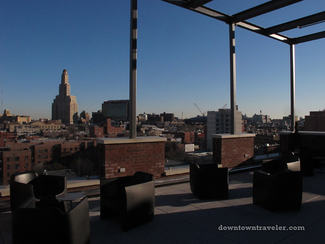 Brooklyn Fairfield Inn Hotel rooftop lounge 2
