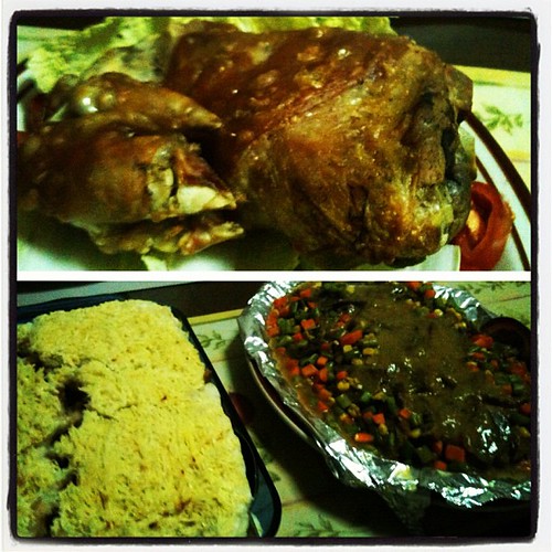 For Dinner Last Night- Crispy Pata, Baked Mac, Beef Roast Slices & Buco Pandan