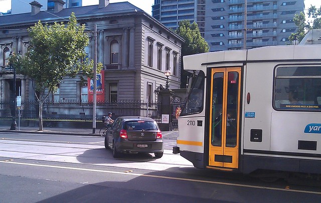 Who enforces tram lanes?