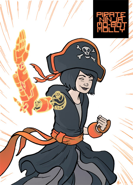 Pirate Ninja Mo-bot Molly