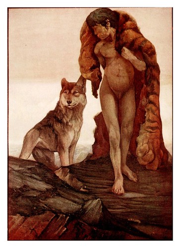 020-Mowgli y el lobo solitario- The jungle book 1913-Ilustrado por Edward Detmold
