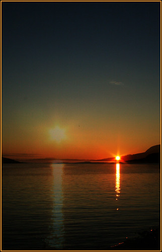 Highland sunset. Double vision.