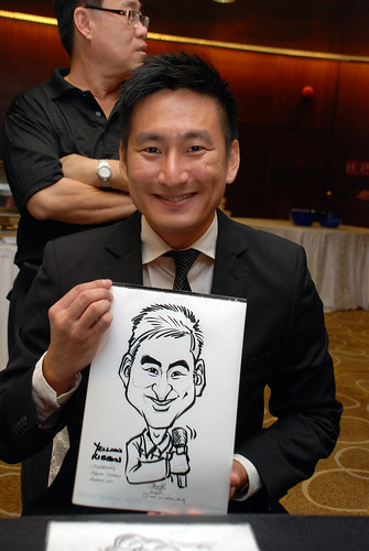 Caricature live sketching for SCORE – Yellow Ribbon Celebrating 2nd Chances 2011 - 3