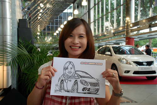 Caricature live sketching for Tan Chong Nissan Almera Soft Launch - Day 1 - 50